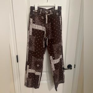 Vintage Patterned Jeans